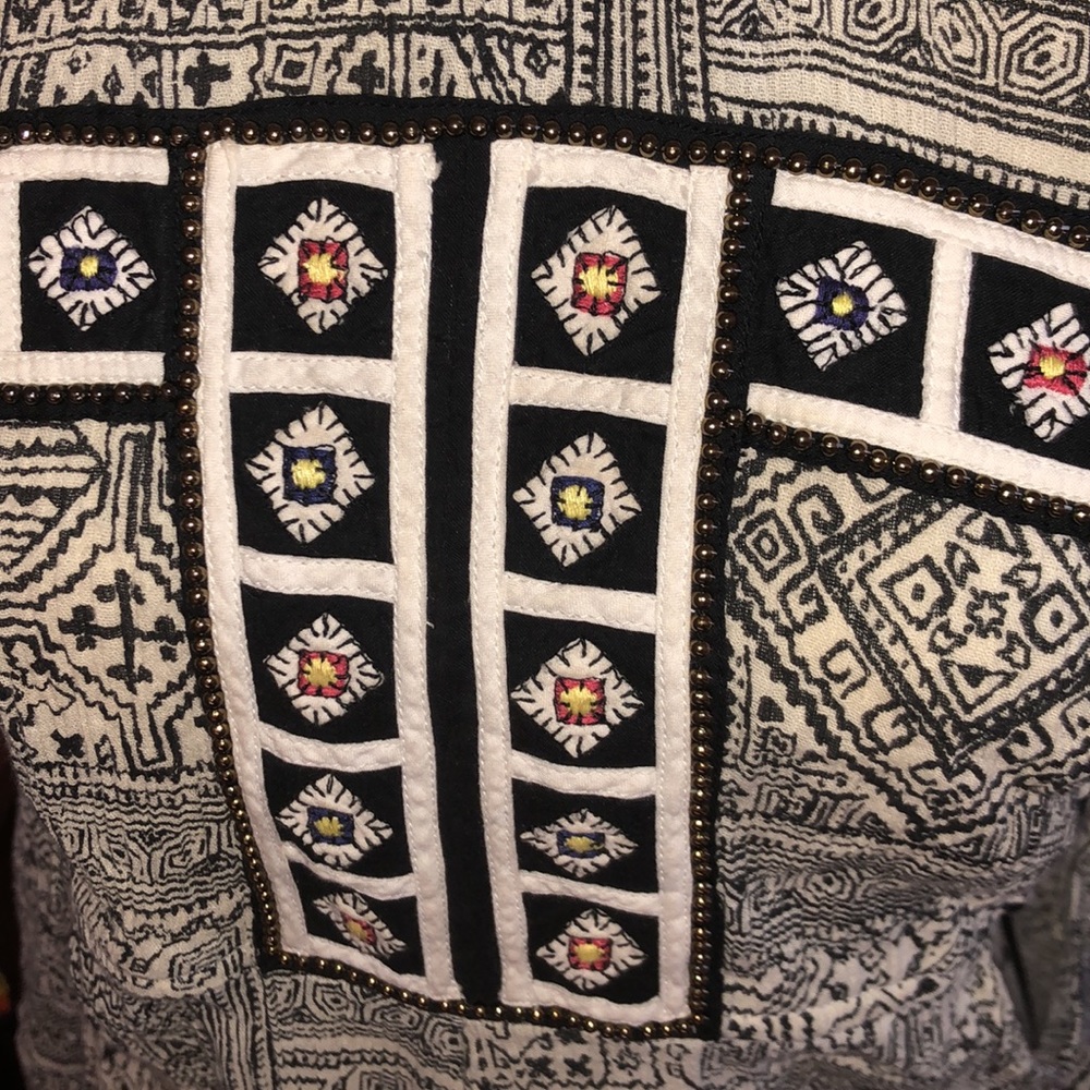 Cleobella Tribal Halter cutout beaded romper - Picture 8 of 11